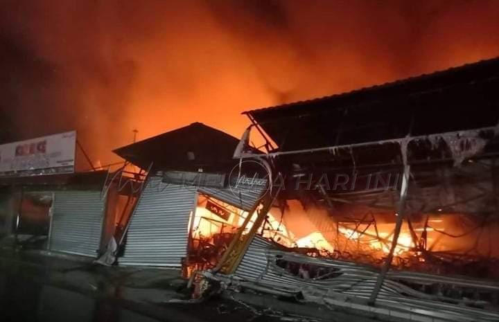 Peniaga rugi hampir RM1 juta kedai terbakar malam raya