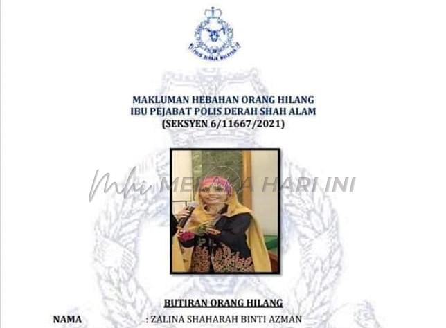 Wanita mirip Zalina muncul di kafe adalah gelandangan – Polis