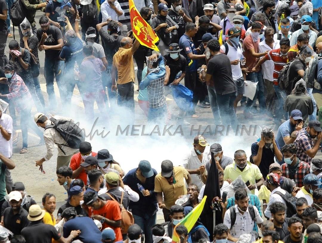 Protes di sri lanka