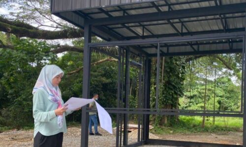 Kafe hipster sudah 50 peratus siap