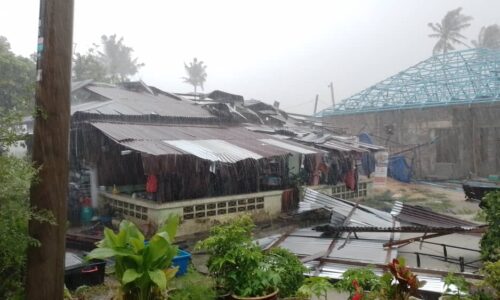 58 kediaman rosak dalam kejadian ribut di Tanjung Bidara