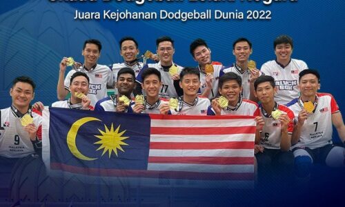 Agong, Permaisuri ucap tahniah kepada skuad dodgeball lelaki negara
