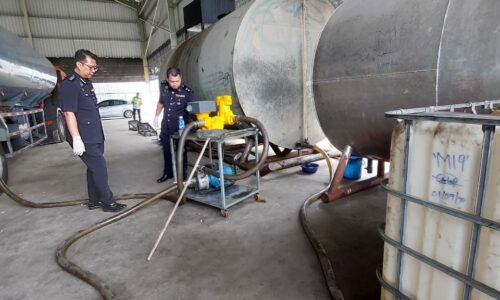 Tiga lelaki ditahan seleweng diesel bersubsidi