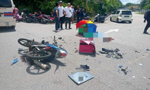 Penghantar makanan maut rempuh SUV