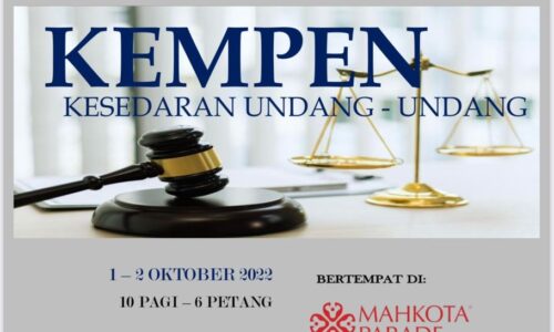 Nasihat guaman percuma untuk orang awam pada 1 dan 2 Oktober ini