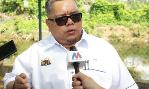 Jalan hadapan MBMB/Melaka Mall ditutup sementara pada Ahad