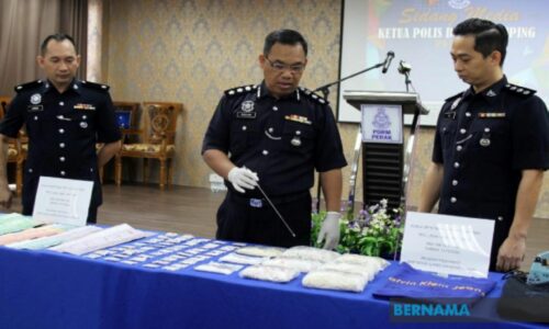 Polis tahan buruh edar heroin hampir RM80,000
