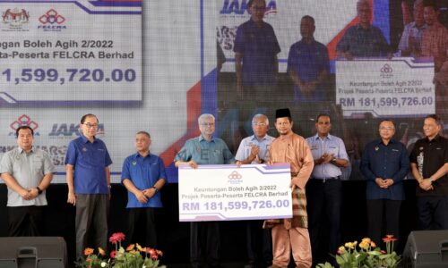 Kerajaan setuju hapus hutang peserta Felcra, agih keuntungan untuk peserta