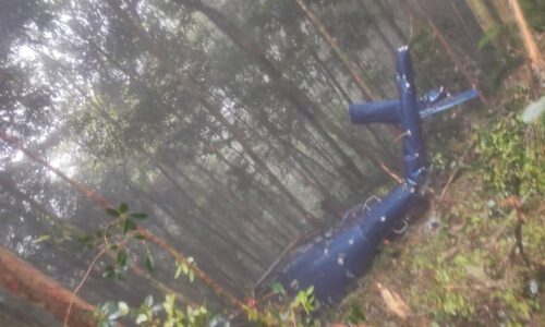 Helikopter bawa petugas perubatan terhempas di Brinchang, kesemuanya terselamat