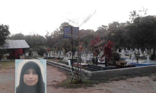 Kakak rebah di pusara adik