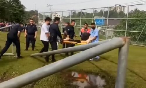 Kanak-kanak 11 tahun maut dihempap palang gol di Manggatal, Sabah