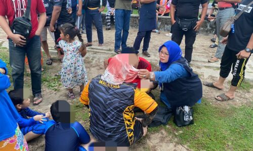 Pokok rhu tumbang, ibu dan bayi cedera