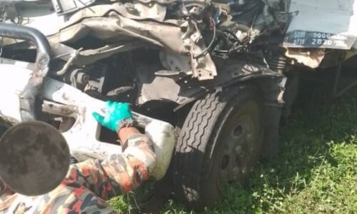 Seorang maut, dua parah dalam nahas tiga kenderaan