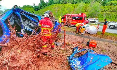 Tiga beradik yatim piatu, ibu bapa dan adik bongsu maut di LPT1