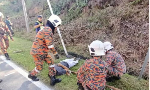 Dua lelaki baiki lampu jalan maut terkena renjatan elektrik