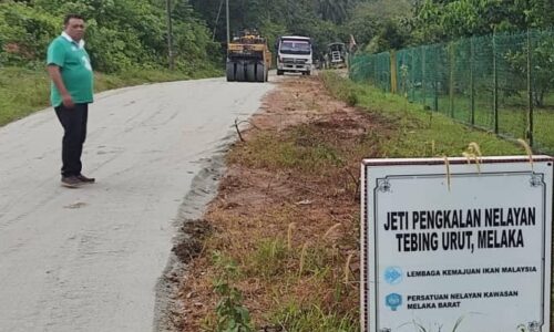 Jalan ke Jeti Nelayan Tebing Urut berwajah baharu
