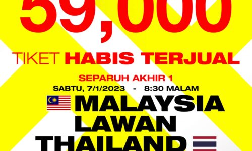 Piala AFF: 59,000 tiket dalam talian habis dijual