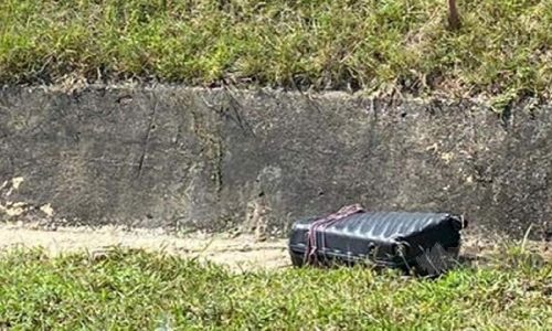 Bagasi berisi bahagian badan manusia ditemukan di tepi lebuh raya PLUS