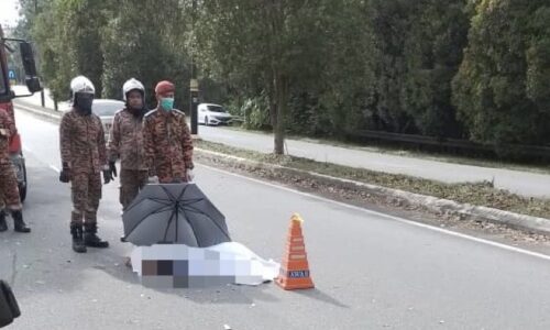 Dua beradik maut, motosikal terbabas