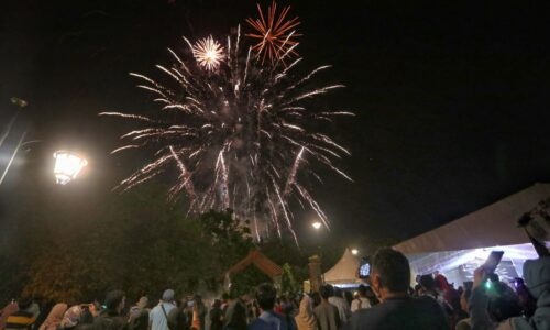 3,000 pengunjung banjiri Taman Seribu Bunga, rai tahun baharu