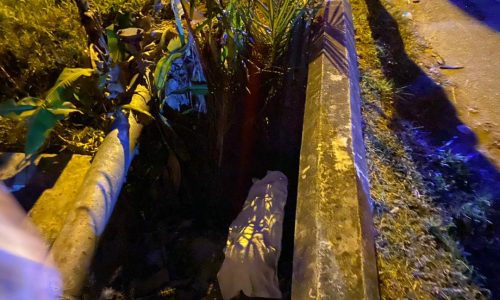 Pegawai penjara maut tercampak dalam longkang