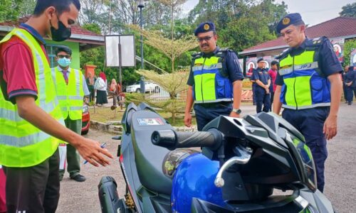 Tidak memakai topi keledar antara 498 kesalahan lalu lintas dilakukan pelajar di Melaka