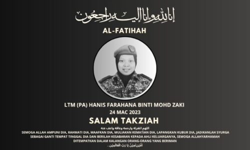 LTM (PA) Hanis Farhana sudah tiada…