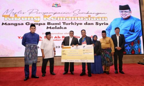 Melaka kumpul RM412,393 bantu mangsa gempa bumi Turkiye, Syria