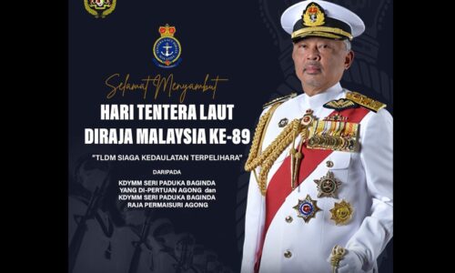 Al-Sultan Abdullah zahir ucapan selamat menyambut Hari Tentera Laut ke-89