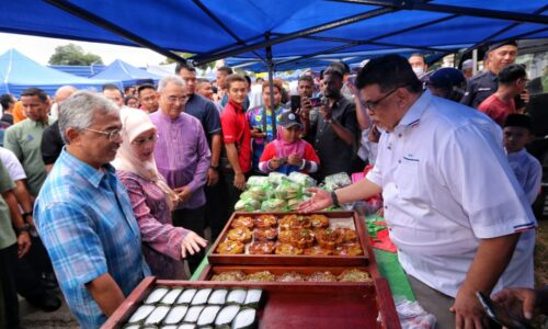 Agong dan Raja Permaisuri lawat Bazar Peringgit