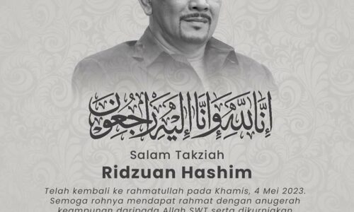 Ridzuan Hashim meninggal dunia dipercayai akibat serangan jantung