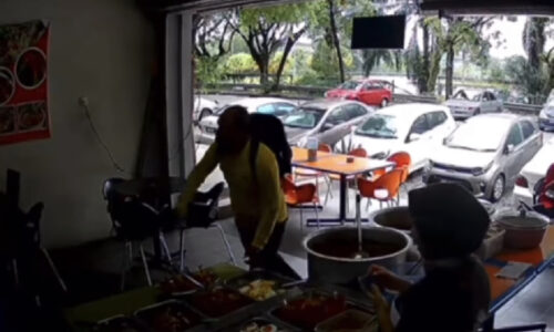 Polis tahan lelaki mengamuk dalam restoran