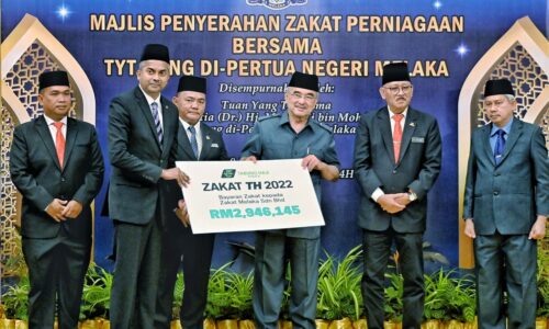 Melaka terima zakat perniagaan lebih RM7 juta