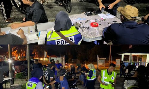 Polis serbu ‘port mat rempit’, lima ditahan
