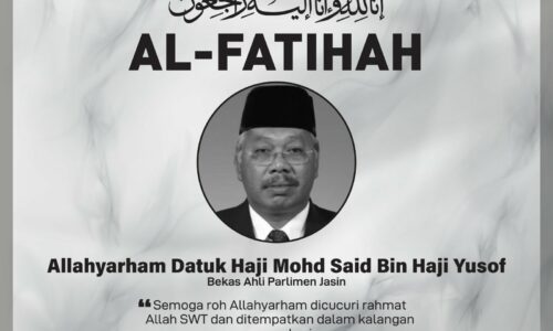 Bekas Ahli Parlimen Jasin meninggal dunia