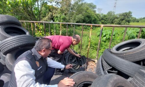 Kedai tayar terpakai tempat pembiakan jentik-jentik dikompaun