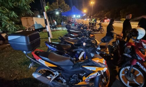 JPJ Melaka sita 33 motosikal, keluarkan 190 notis pelbagai kesalahan