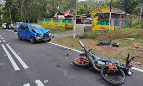 Penunggang RXZ cedera rempuh Kancil