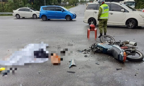 Mekanik maut motosikal rempuh kereta