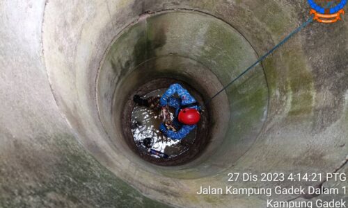 ‘Oyen’ jatuh perigi diselamatkan