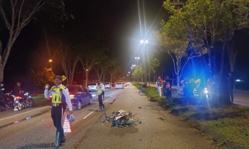 Penunggang motosikal maut rempuh lembu