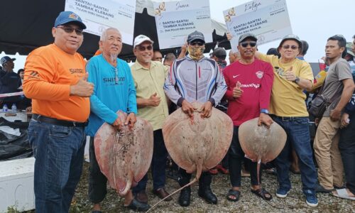 Berpesta ikan dalam ribut di Tambak Klebang