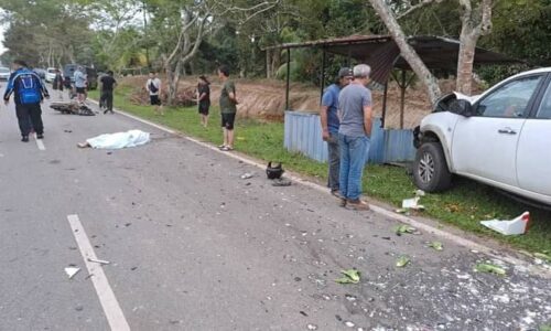 Peniaga maut motosikal dirempuh pacuan empat roda