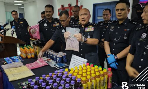 Polis lumpuh sindiket edar jus minuman campuran pelbagai dadah di pusat hiburan