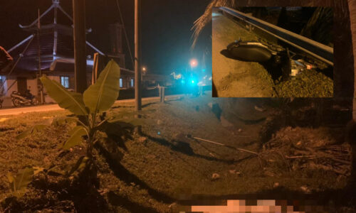 Ajal pelajar pulang bersahur, motosikal terbabas