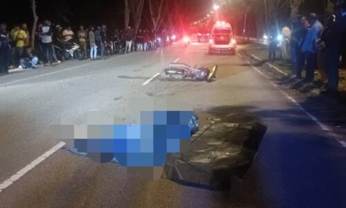 Penunggang motosikal maut, rempuh jengkaut