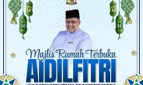 Agong berkenan berangkat ke Rumah Terbuka Aidilfitri Ketua Menteri Melaka