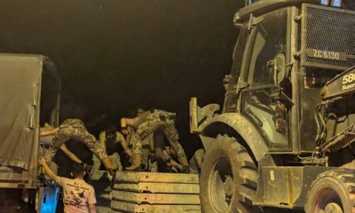 Jambatan sementara Jalan Solok Punggai, siap tengah malam ini