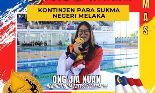 MELAKA RAIH EMAS PERTAMA PARA SUKMA 2024