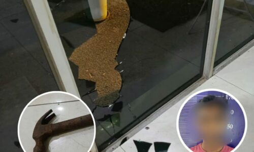 LEMPAR TUKUL BESI KE ARAH BALAI POLIS LEPAS DENGAR ‘BISIKAN’